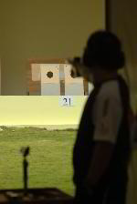 Guard doing target shooting